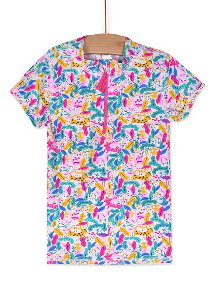 Αντιηλιακή Μπλούζα για Κορίτσια Pink Floral