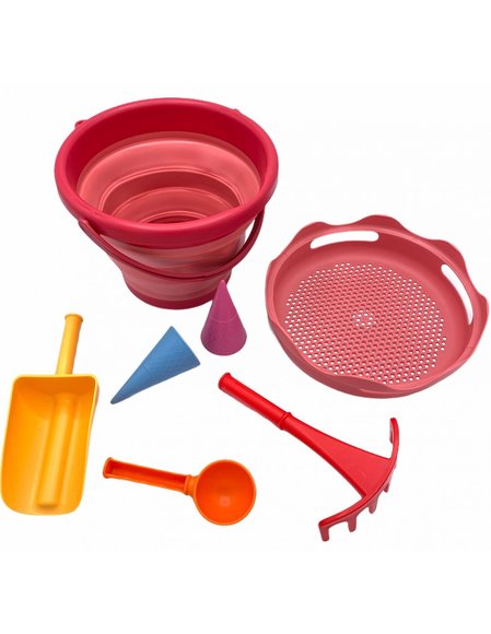 HMHB Παιχνίδια Θαλάσσης Compact Toys 7 σε 1 Compact Toys – Red - ΚΟΚΚΙΝΟ