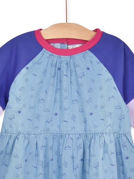 Παιδικό Μακρυμάνικο Φόρεμα για Κορίτσια Multicolour