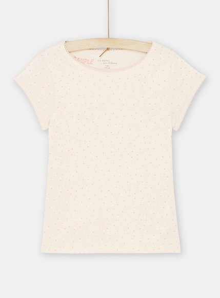 DPAM Παιδικό Φανελάκι για Κορίτσια Μπεζ 1 τμχ - ΡΟΖ