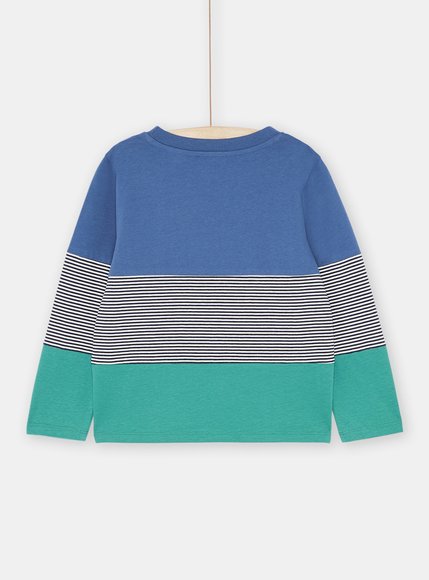 Παιδική Μακρυμάνικη Μπλούζα για Αγόρια Multicolour Stripes