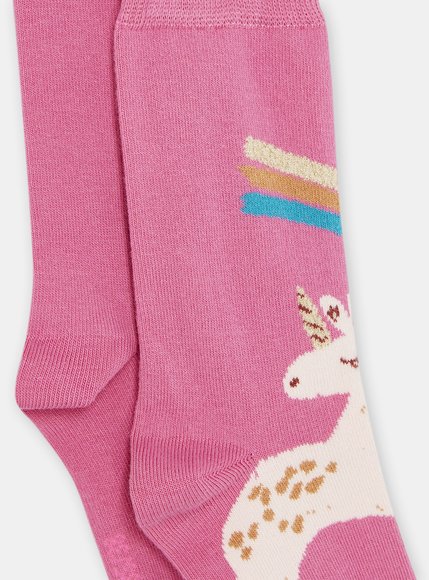 Σετ Παιδικές Κάλτσες για Κορίτσια Ροζ Unicorn