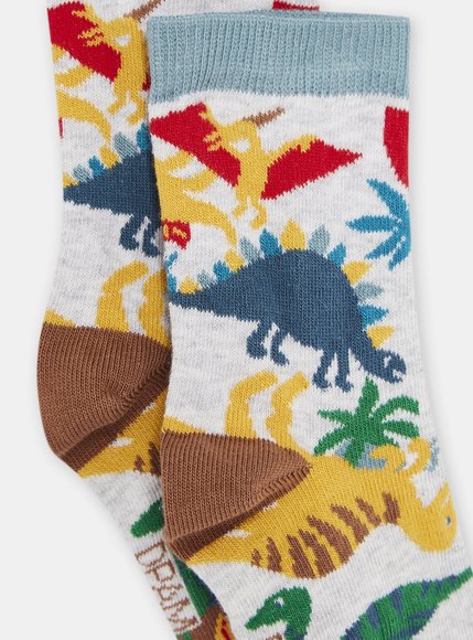 Σετ Παιδικές Κάλτσες για Αγόρια Πολύχρωμες Dinosaurs