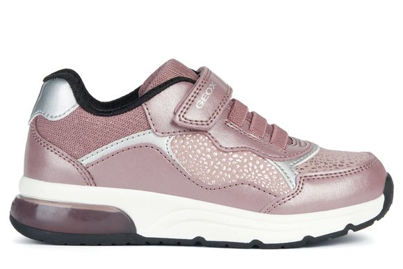 Παιδικά Sneakers για Κορίτσια Geox Spaceclub Girl Dark Pink/Silver