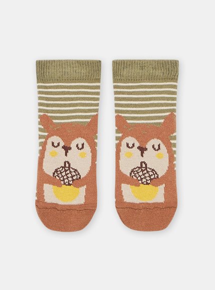 Βρεφικές Κάλτσες για Αγόρια Πορτοκαλί Owl