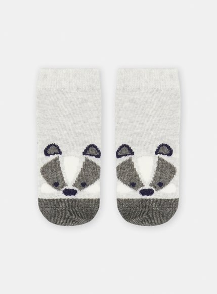 DPAM Βρεφικές Κάλτσες Unisex White Mouse - ΓΚΡΙ