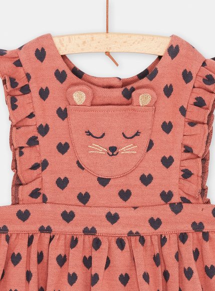 Βρεφικό Φόρεμα για Κορίτσια Orange Hearts
