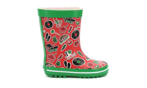 Παιδική Γαλότσα Unisex Kickers Red (Μεγέθη 24-32)