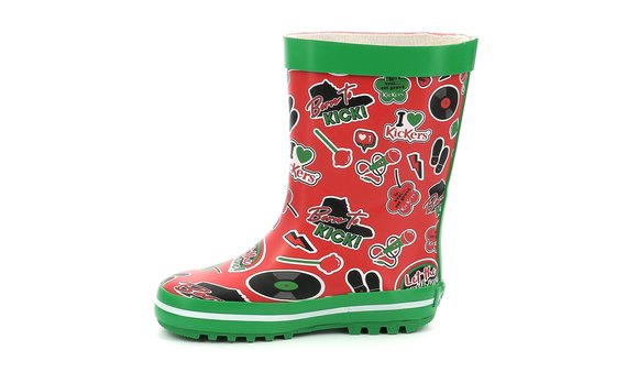 Παιδική Γαλότσα Unisex Kickers Red (Μεγέθη 24-32)