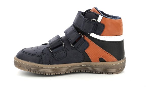 Παιδικά Παπούτσια για Αγόρια Kickers High Sneakers Lohan Navy/Orange
