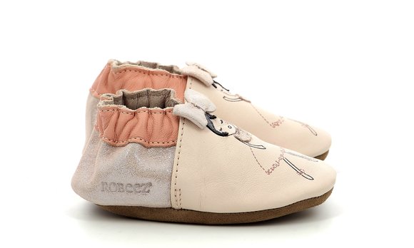 ROBEEZ Βρεφικά Παντοφλάκια Αγκαλιάς Robeez Pink Ballerina - ΠΟΛΥΧΡΩΜΟ