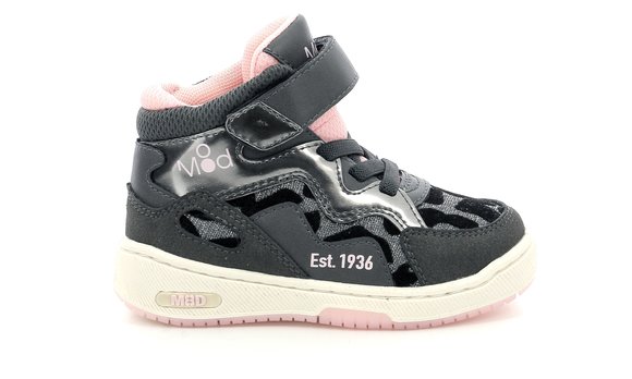 Παιδικά Παπούτσια για Κορίτσια Mod8 Dealmo Gray Pink Leopard - ΜΑΥΡΟ ΚΟΡΙΤΣΙ > Παπούτσια