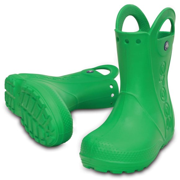 Παιδίκες Γαλότσες Crocs Handle It Rain Grass Green (Μεγέθη 23-34)