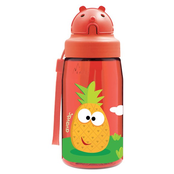 Παιδικό Παγούρι Laken Κόκκινο Pineapple 450 ml. - ΚΟΚΚΙΝΟ