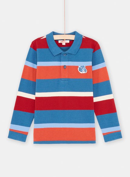 Παιδική Μακρυμάνικη Μπλούζα για Αγόρια Polo Multicolour