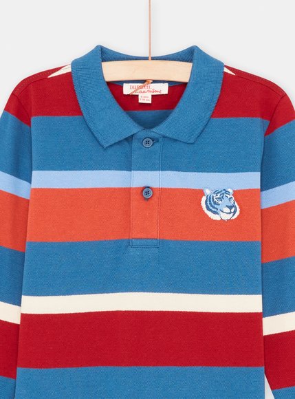 Παιδική Μακρυμάνικη Μπλούζα για Αγόρια Polo Multicolour