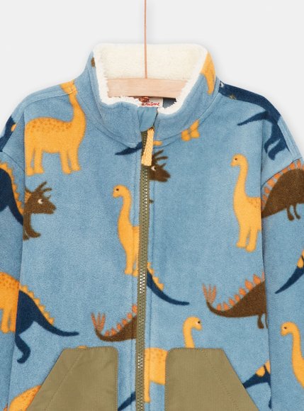 Παιδική Ζακέτα για Αγόρια Γαλάζιο Dinosaur
