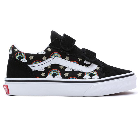 Παιδικά Sneakers Vans Old Skool Black Rainbow – ΜΑΥΡΟ