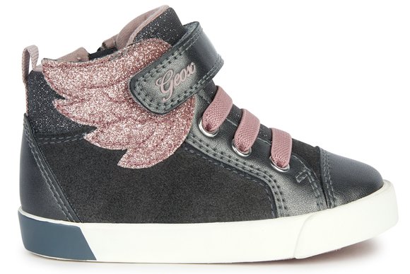 Βρεφικά Μποτάκια για Κορίτσια Geox Kilwi Dark Grey/Light Rose – ΓΚΡΙ