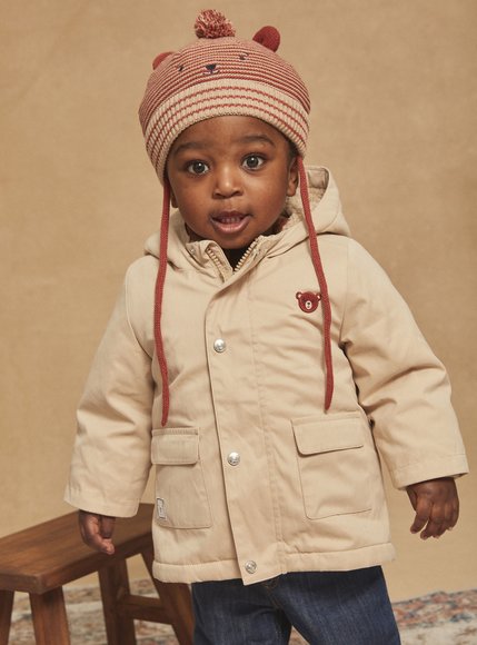 SERGENT MAJOR Βρεφικό Μπουφάν για Αγόρια Sergent Major Μπεζ-Πορτοκαλί 2 σε 1 - ΜΠΕΖ