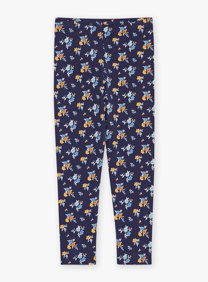 Παιδικό Κολάν για Κορίτσια Sergent Major Navy Blue Flowers