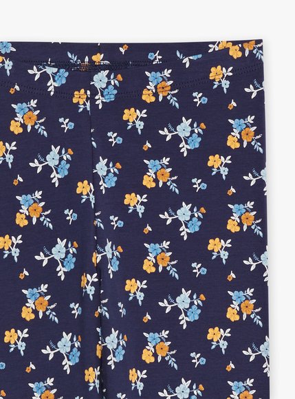 Παιδικό Κολάν για Κορίτσια Sergent Major Navy Blue Flowers