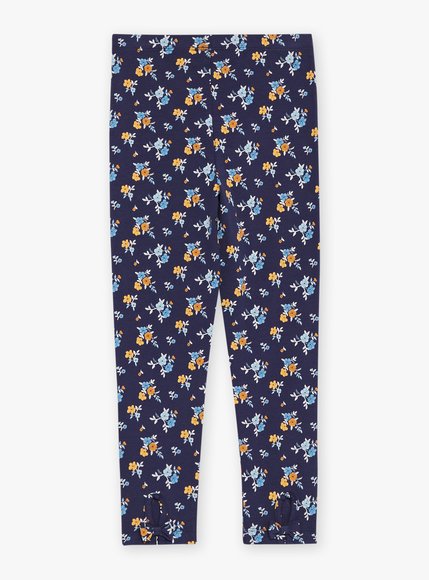 Παιδικό Κολάν για Κορίτσια Sergent Major Navy Blue Flowers