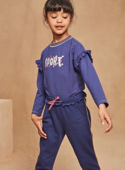 Παιδικό Παντελόνι Φόρμας για Κορίτσια Sergent Major Blue
