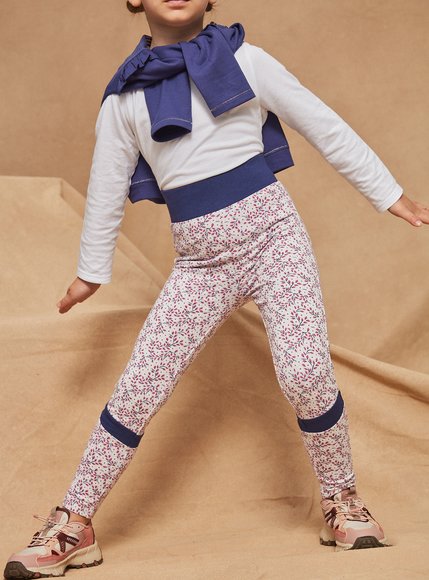 Παιδικό Κολάν για Κορίτσια Sergent Major Λευκό Flowers - ΚΟΚΚΙΝΟ φωτογραφία