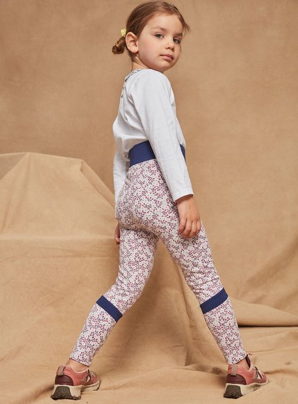 Παιδικό Κολάν για Κορίτσια Sergent Major Λευκό Flowers - ΚΟΚΚΙΝΟ φωτογραφία