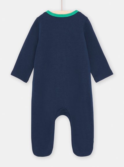 Βρεφικό Ολόσωμο Φορμάκι για Αγόρι Navy Blue Dino
