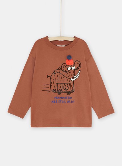 Παιδική Μακρυμάνικη Μπλούζα για Αγόρια Brown Mammoths