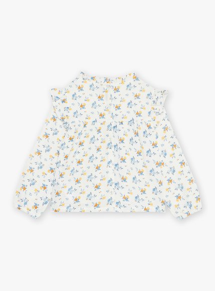 Παιδικό Πουκάμισο για Κορίτσια Sergent Major White Floral