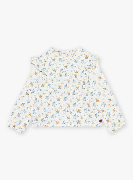 Παιδικό Πουκάμισο για Κορίτσια Sergent Major White Floral