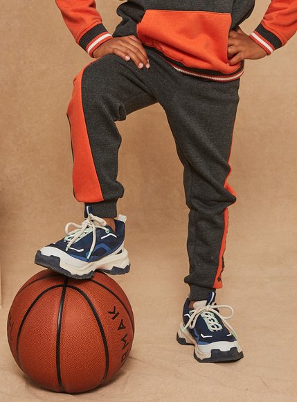 Παιδικό Παντελόνι Φόρμας για Αγόρια Sergent Major Gray-Orange – ΓΚΡΙ
