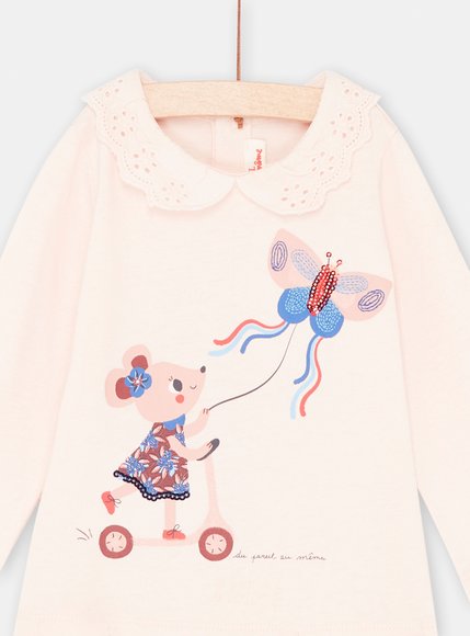 Βρεφική Μακρυμάνικη Μπλούζα για Κορίτσια Butterfly