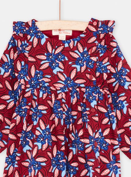 Βρεφικό Φόρεμα για Κορίτσια Red Flowers
