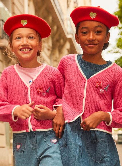 Παιδική Ζακέτα για Κορίτσια Sergent Major Pink Hearts