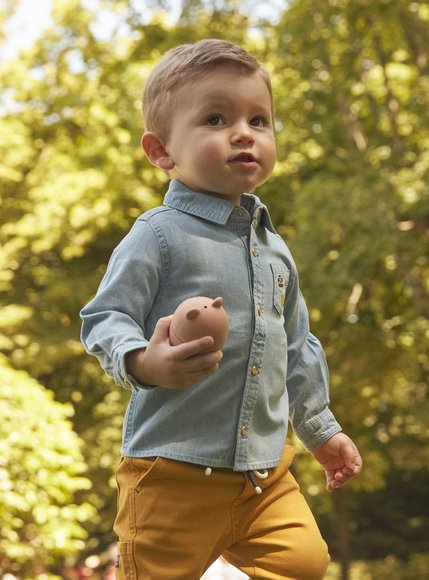 Βρεφικό Πουκάμισο για Αγόρια Sergent Major Denim Light Blue