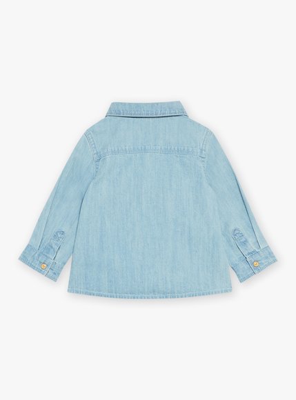 Βρεφικό Πουκάμισο για Αγόρια Sergent Major Denim Light Blue