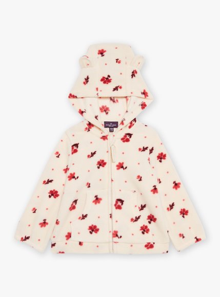 Βρεφική Ζακέτα για Κορίτσια Sergent Major Fleece White Flowers