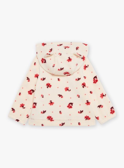 Βρεφική Ζακέτα για Κορίτσια Sergent Major Fleece White Flowers