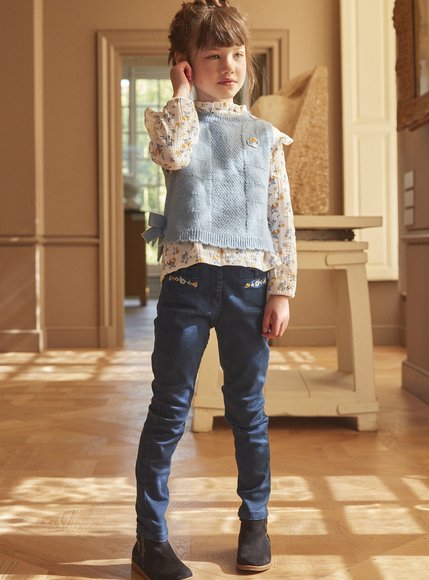 Παιδικό Παντελόνι για Κορίτσια Sergent Major Denim Blue Margaret - ΜΠΛΕ φωτογραφία