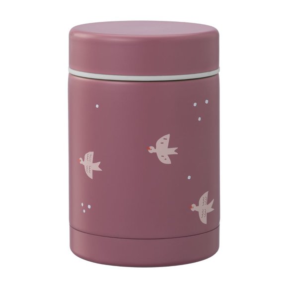 Βρεφικό Θερμός Φαγητού Fresk Dusty Rose Birds 300 ml - ΚΟΚΚΙΝΟ