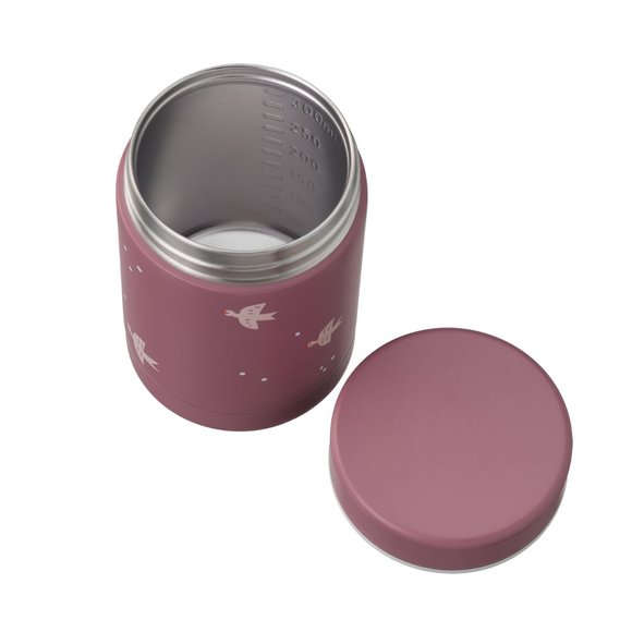 Βρεφικό Θερμός Φαγητού Fresk Dusty Rose Birds 300 ml - ΚΟΚΚΙΝΟ φωτογραφία
