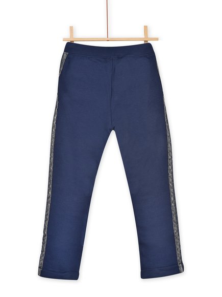 Παιδικό Παντελόνι για Κορίτσια Navy Blue Metallic