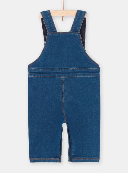 Βρεφική Τζιν Σαλοπέτα για Αγόρια Denim Blue Teddy Bear