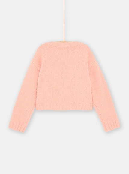 Παιδικό Μακρυμάνικο Πουλόβερ για Κορίτσια Pink Unicorn