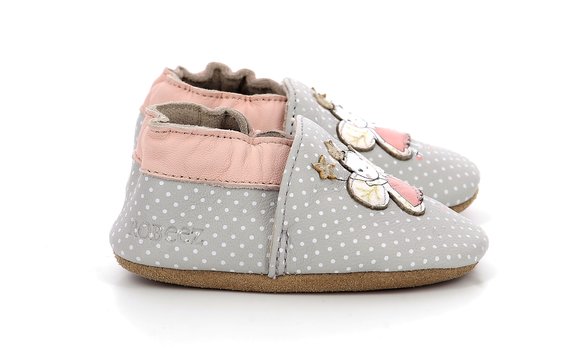 ROBEEZ Βρεφικά Παπούτσια Αγκαλιάς Robeez Pink Fancy Girl - ΠΟΛΥΧΡΩΜΟ