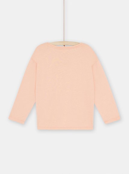 Παιδική Μακρυμάνικη Μπλούζα για Κορίτσια Pink Peackok